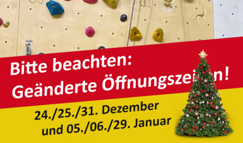 Artikelbild zu Artikel Geänderte Öffnungszeiten im Dezember und Januar